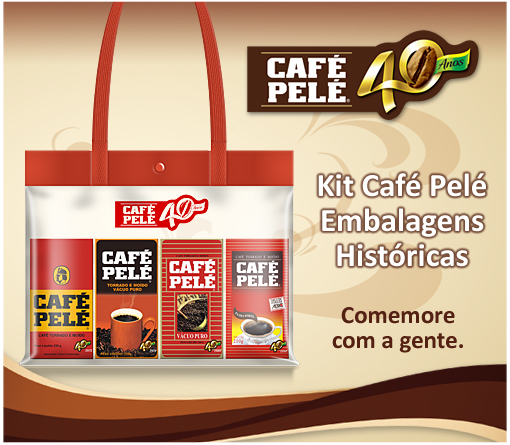 Kit Café Pelé Embalagens Históricas