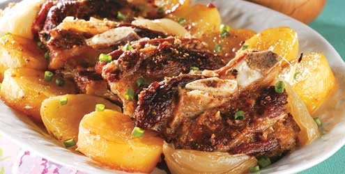 Costela Assada com Batatas