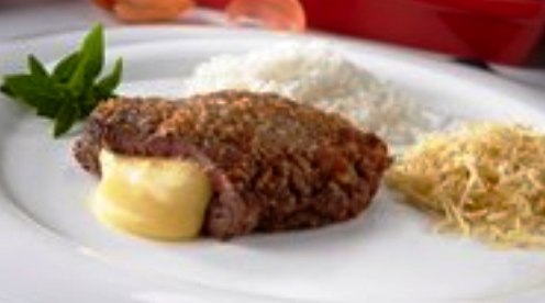 Bife Recheado com Queijo Prato
