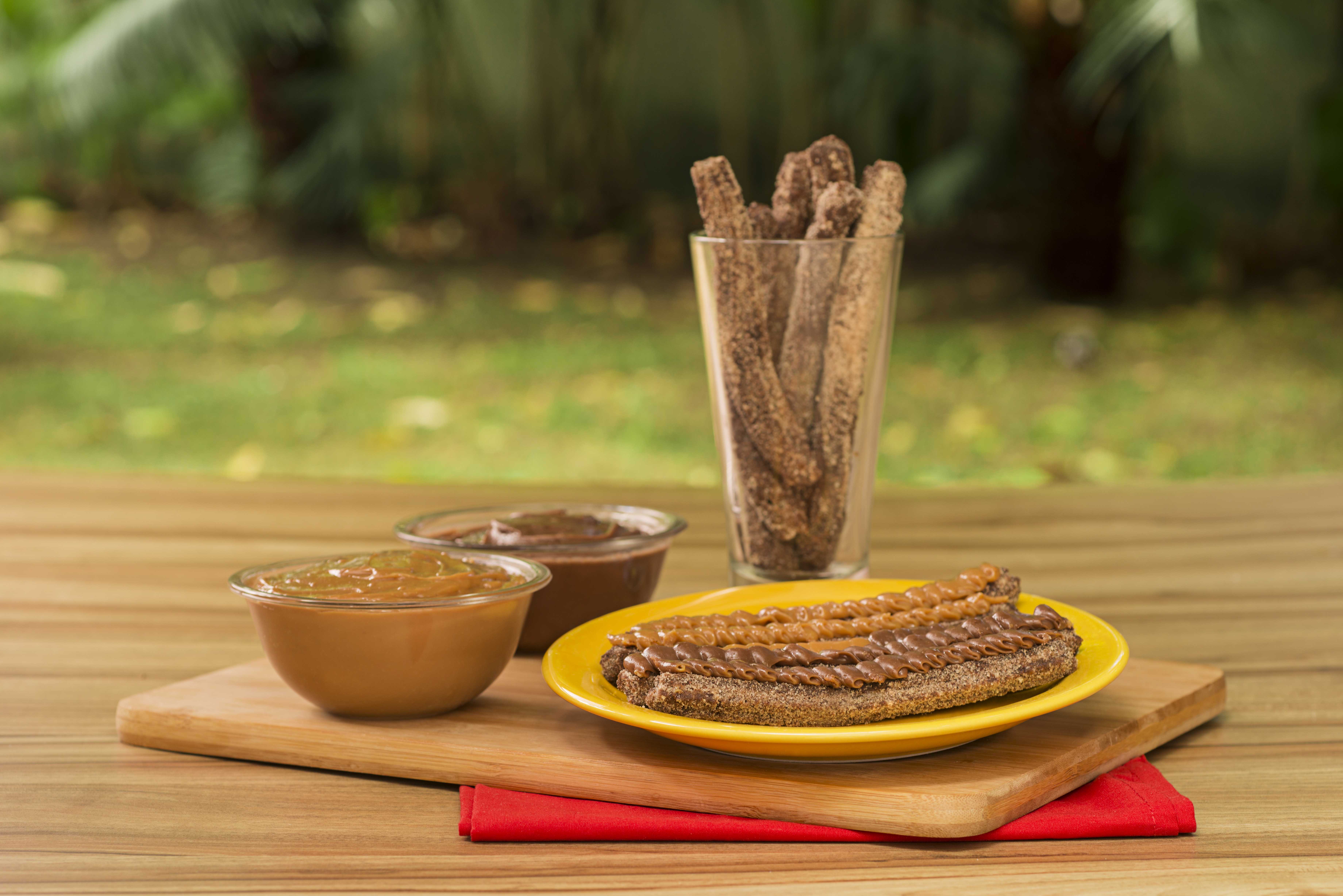 Churros com Biscoito