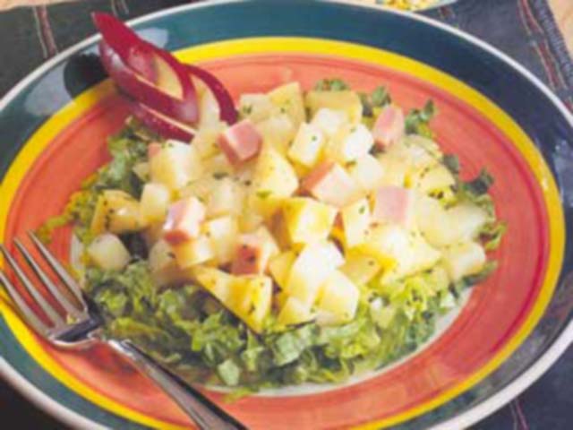 Salada de Batatas, Presunto e Queijo Suiço