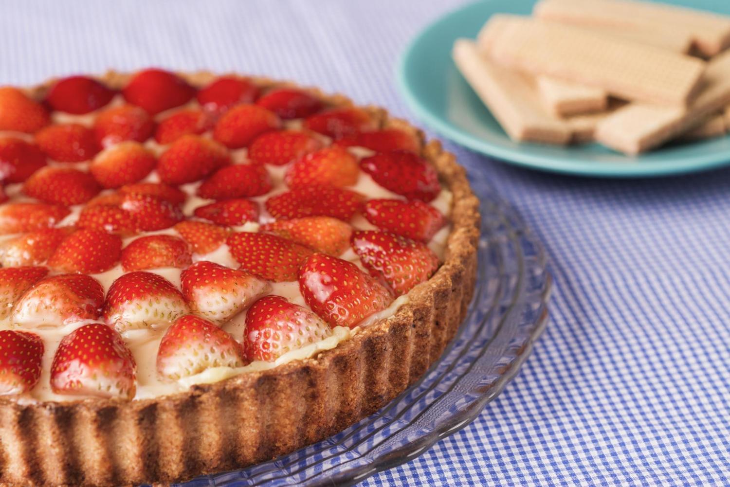 Torta de Morango com Wafer