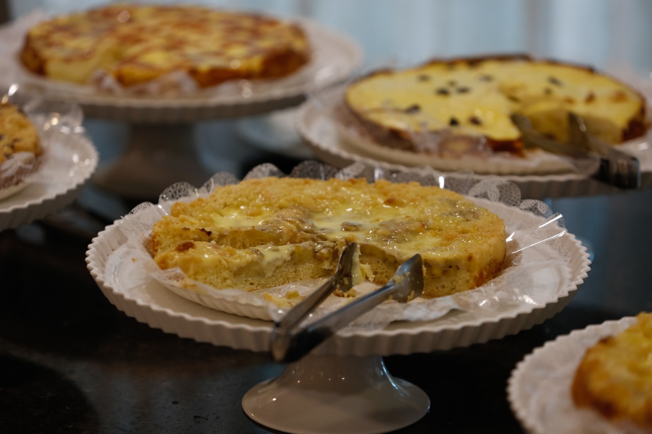 Cuca de Banana com Chocolate Branco do Fazzenda Park Hotel