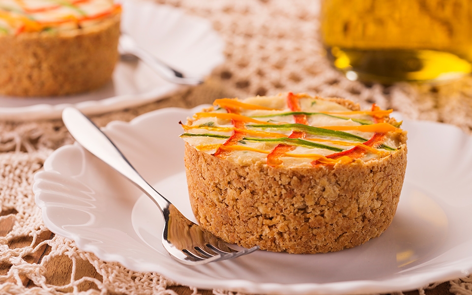 Tartele de Creme de Bacalhau com Massa de Cream Cracker
