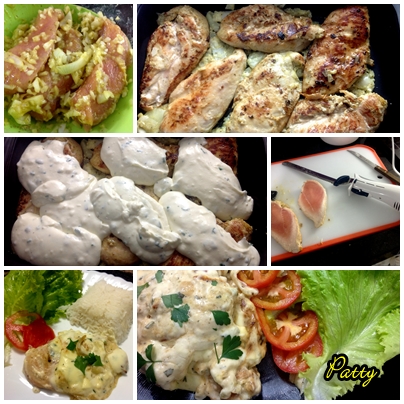 Filé de frango ao forno com molho catupiry